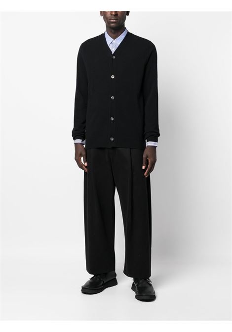 cardigan knit man black COMME DES GARÇONS | FZ-N105-PER1